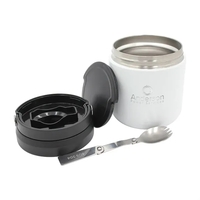 20 oz. Recycled Stainless Food Container - Laser, Premium... from ASI 30270...