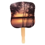 Stock Design Hand Fan - Sunset, Full Color Digital