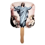 Stock Design Hand Fan-Resurrection Of Jesus, Full Color Digi