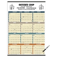 Triumph® Calendars Time Management Span-A-Year (Laminated...