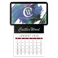 Press-N-Stick Business Card Holder With Imprint And Calen...... from ASI...