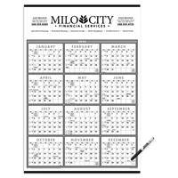 Triumph® Calendars Black & White Span-A-Year Laminated w/...