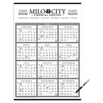 Triumph® Calendars Black & White Span-A-Year Laminated w/...