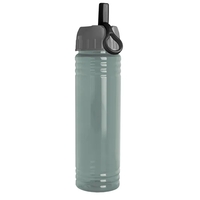 Slim Cylinder Design 24 oz. UpCycle Sport Bottles with Ring Straw... from ASI...