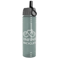 Slim Cylinder Design 24 oz. UpCycle Sport Bottles with Ring Straw... from ASI...