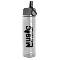 New Slim Cylinder Design 24 oz. Transparent Water Bottles with Ring... from...