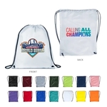 Full Color Drawstring Cinch up Backpack