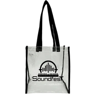 Clear tote bag made from durable, transparent material.... from ASI 40480...
