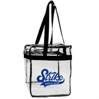 12" x 12" clear tote bag offers easy storage, ample capacity,... from ASI...