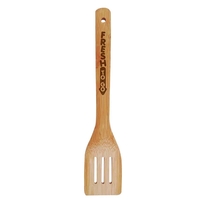 Bamboo Slotted Spatula with Handle Imprint... from ASI 40480 Koozie Group