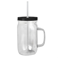 Garyline® Tritan® Mason Jar with Handle, Lid, and Straw -...