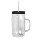 Garyline® Tritan® Mason Jar with Handle, Lid, and Straw -...