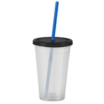 Garyline® Pioneer Insulated Tumbler with Straw - 16 oz.
