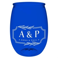 16 oz. Clear Pete Wine Glass Shaped Tumbler.... from ASI 40480 Koozie Group