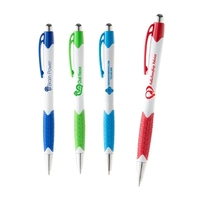This stunning white barrel pen, featuring a vibrant and eye-catching...