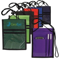 Multi-Pocket Neck Wallet/Badge Holder