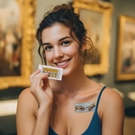 8" x 2" Custom Reveal Temporary Tattoo