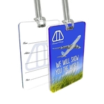 Custom 1/8" Acrylic Write-On Luggage Bag Tag