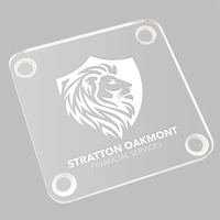 Clear acrylic coaster with laser etching.... from ASI 72521 Morris Magnets /...