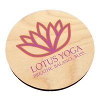 1/4" thick birch wood coasters with Ultra Vivid color printing.... from ASI...