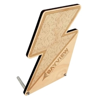 1/4" birch wood desk plaque with posts and laser etched graphics.... from ASI...