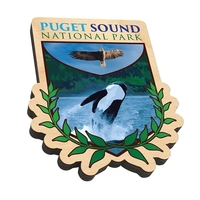 Birch wood magnet with imprint and strong disc magnet.... from ASI 72521...