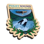 Custom Ultra Vivid Birch Magnet with Disc Magnet