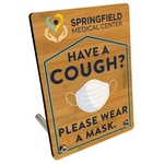 Ultra Vivid Bamboo Desk Plaques with Posts