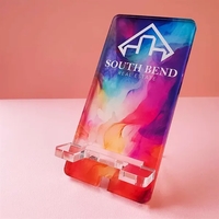 Acrylic smart phone desk stand with full color digital print.... from ASI...