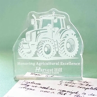 Paperweight made of 1/2" clear acrylic with etched graphics.... from ASI...