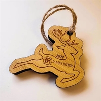 Bamboo ornaments with laser etching of your graphic over 1/4" bamboo... from...