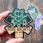 Ultra Vivid Cherry Wood Stickers