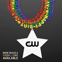 Happy Birthday Party Necklaces w/ Star Medallion (NO LED)
