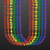Happy Birthday Party Beads Necklaces (NO LED)