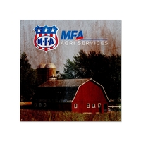 14" x 14" Square Metal Sign with Holes