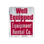 Chrome Polyester High Tack Aggressive Adhesive Die Cut Decal