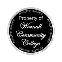 Chrome Tamper Evident Polyester Die Cut Custom Decal