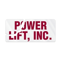 Clear destructible acrylic adhesive back security die cut shape custom...