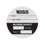 Satin Aluminum Nameplate Die Cut Custom Decal