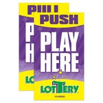 Double Face Window Decal w/ Static Cling Square Corner