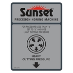 Clear 15 Mil Velvet Textured Plastic Nameplate Die Cut Decal