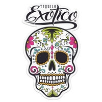 White matte vinyl permanent adhesive die cut custom decal.... from ASI 56950...