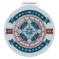 Round Hard Surface Ultra Thin Mouse Pad (7 1/2" dia.)