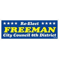 Rectangle Vinyl Ultra Removable Zip-Strip Bumper Sticker (3