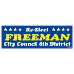 Rectangle Vinyl Ultra Removable Zip-Strip Bumper Sticker (3