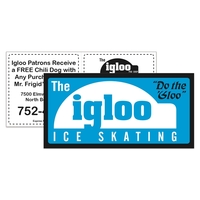 Rectangle Vinyl Ultra Removable Zip-Strip Bumper Sticker (3