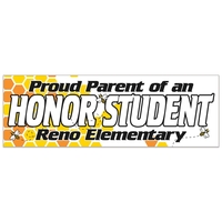 Rectangle Vinyl Ultra Removable Zip-Strip Bumper Sticker