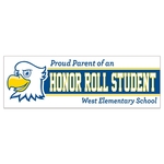 Vinyl Ultra Removable 1 Day Bumper Stickers 2 Colors (3"x9")