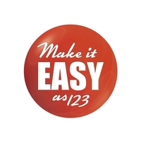 White Vinyl Perm Adh Circle Domed Decal