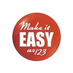 White Vinyl Perm Adh Circle Domed Decal